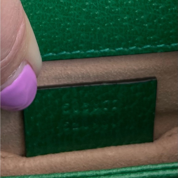 GUCCI GG Supreme Monogram Flora Web Small Ophidia Chain Shoulder Bag Green. NWOT - Picture 14 of 15